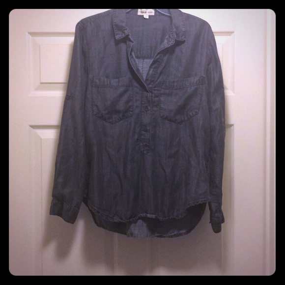 Pretty cloth & stone silver-grey shirt! - Picture 1 of 3